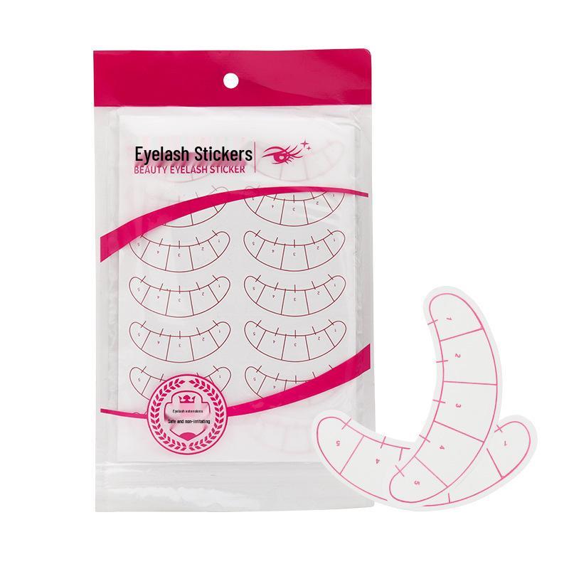

70 Pairs Eyelash Grafting Isolation Stickers with Five-Point Positioning