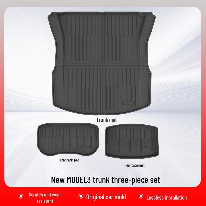

Tesla Model 3 2024 Водонепроницаемый двухслойный коврик TPE