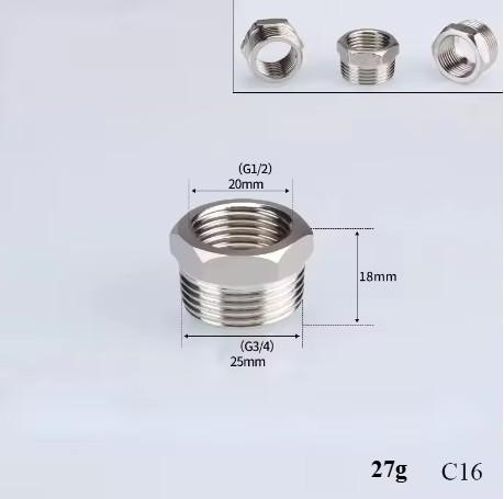 201/304 Stainless Steel 1/2", 3/4" BSP Threaded Plumbing Fittings (Reducing Elbow, Tee, Coupler, Butt Joint) - 1/2" BSP Male-Fem