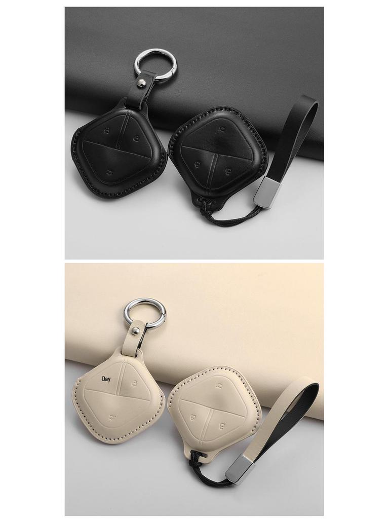 Wuling Bingo & Baojun Yueye Pink Leather Key Cover for Women