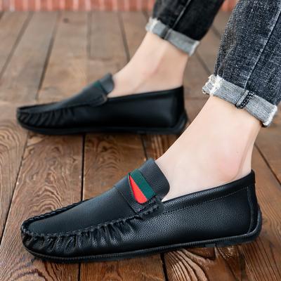 Fashion Men's Round Headed Casual Flat Bottomed Driving Luxury Loafers Light Outdoor Business Soft Soled Formal Shoes Zapatos De Hombre