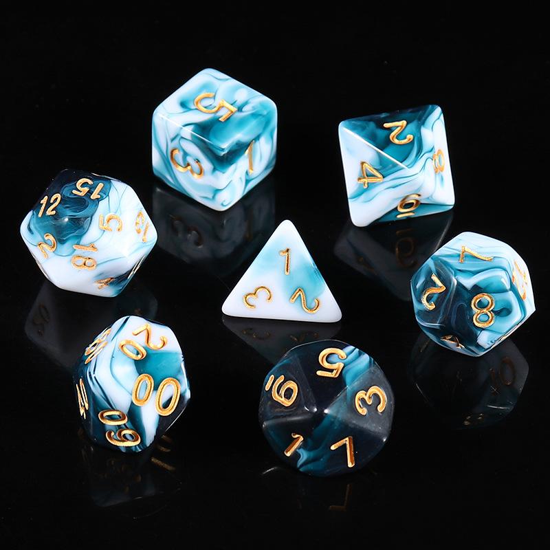 Set 100 Dadi Poliedrici Da 10 Facce (10 Mm) Per GDR - 10 Colori Con Sacchetto Di Velluto - DND Pathfinder MTG
