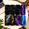 Dark Night I-lightning Phone Case For Samsung S25,S24,S21,S22,S23,S30,Ultra,S20,Plus,Fe,Lite,Note,10,Black Cover