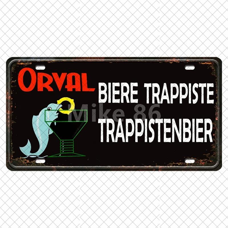 [ Mike86 ] Orval  Duvel Belgian Beer  Wine Painting Tin Poster Metal Sign Decoration DC-21 15*30 CM Home Decor