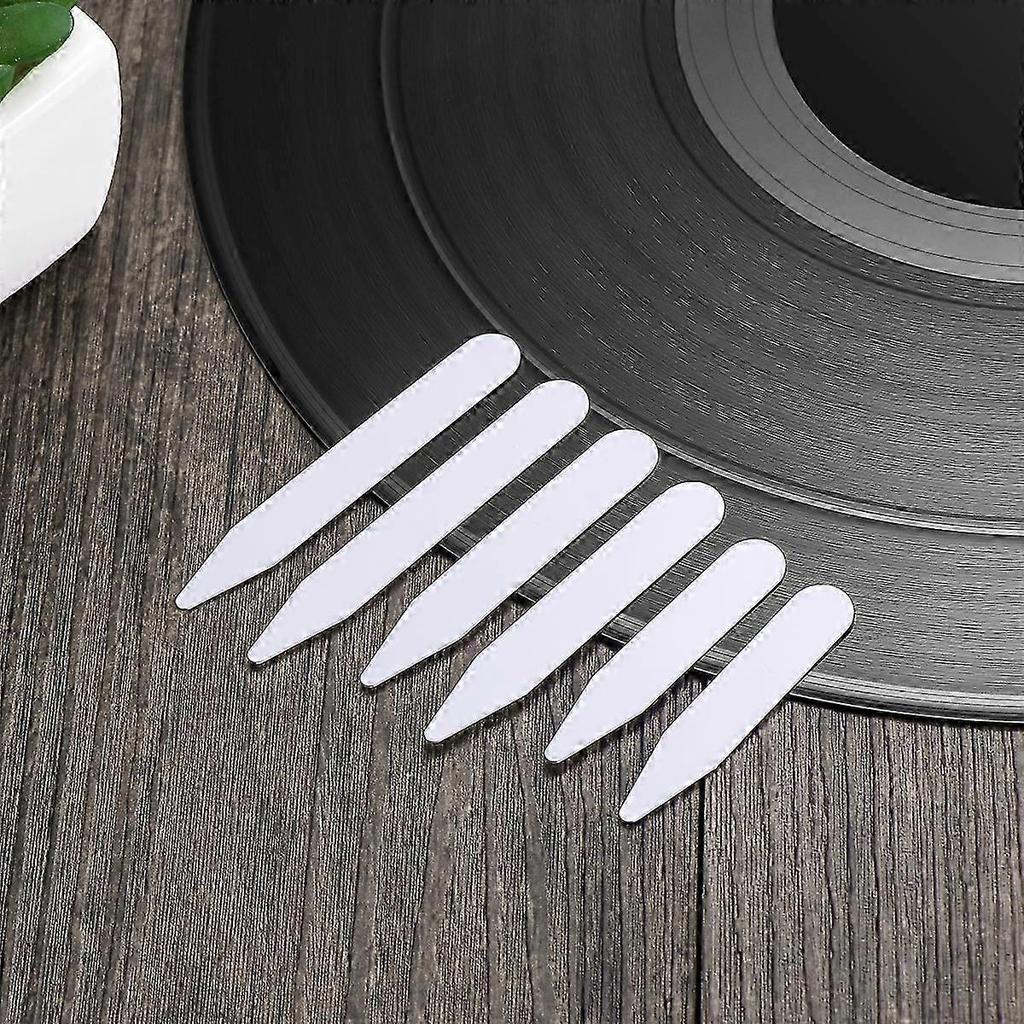 NUOLUX 200PCS Plastic White Collar Stays Bones Stiffeners In 3 Sizes