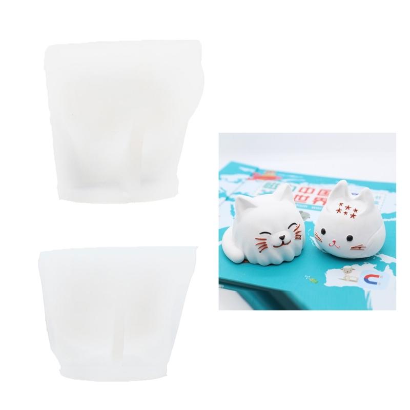 Cats Shape Silicone Mousse Mold Animal Jellys Molds Heat Resistant Mould for Cake Dessert Pudding Practical Kitchenwares