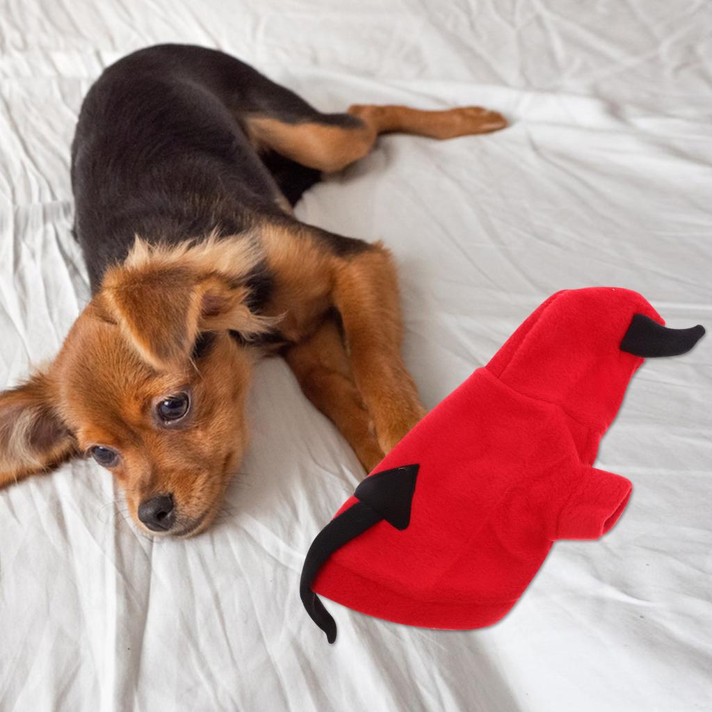 Pet Devil Transformation Costume Halloween Stereoscopic Clothes Adorable Stylish Design Easy to Put on Comfortable for Small
