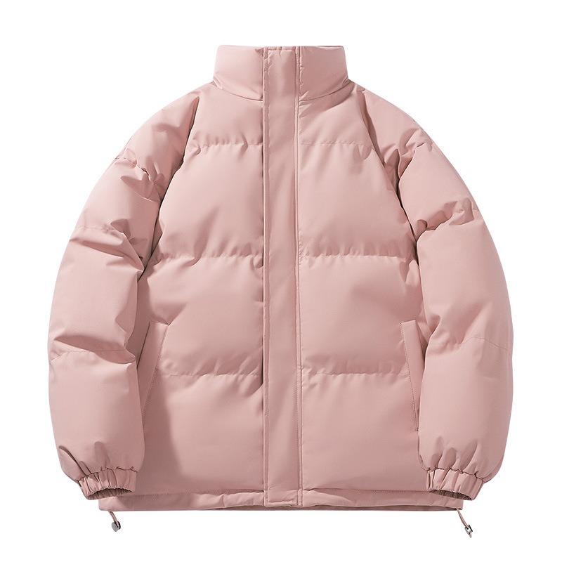 Autumn and winter men's cotton clothes jacket loose large size stand-up collar thickened bread clothes