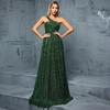 High-End Luxury One-Shoulder Evening Gown for Women - Elegant Socialite Style