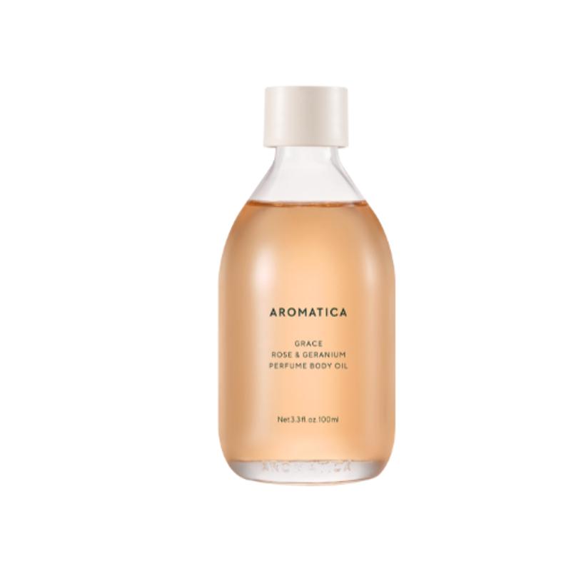 AROMATICA Grace Perfume Body Oil Rose & Geranium 100ml