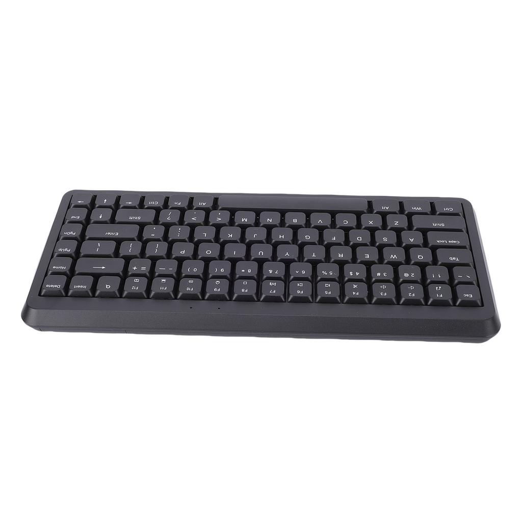 Wireless Keyboard with 2.4G Receiver 75% Compact 84 Keys Silent Scissor Keyboard for Desktop PC Laptop Support for System