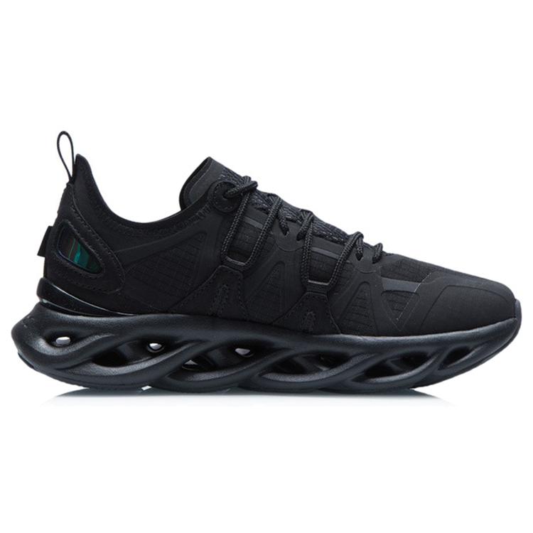 New LINING Li Ning Arc Running Shoes Women's Low Top Black ARHQ088-10