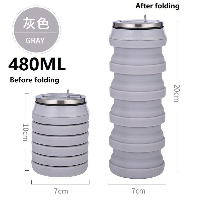 480Ml Soft Water Bottle Running Flask Gourde Running Silicone Water Bottle Soft Flask Ydsh03