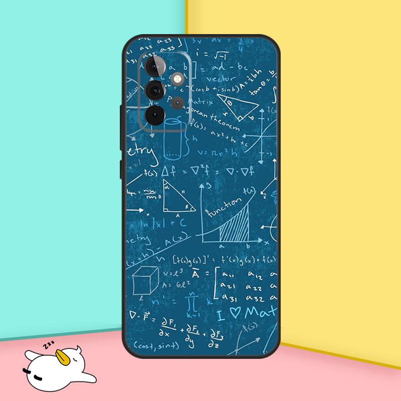 Symbol Math Science Physics Formulas Case For Samsung Galaxy A16 A06 A26 A36 A56 A53 A32 A52 A33 A13 A55 A35 A15 A14 A34 A54 A17