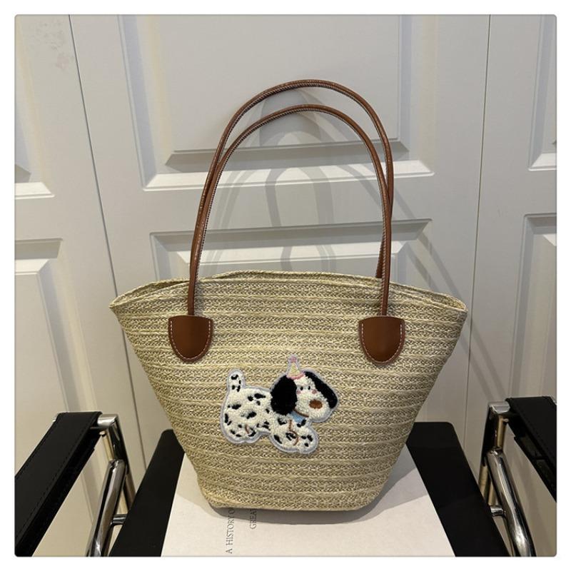 

Соломенная сумка женская большой вместимости новая отпускная пляжная соломенная сумка плетеная сумка-ведро для поездок на работу сумка-тоут в виде овощной корзины