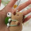 Animal Keychain Crochet Set Knitting Supplies with Step-by-Step Video Tutorial Instruction for Beginner Kid Adult