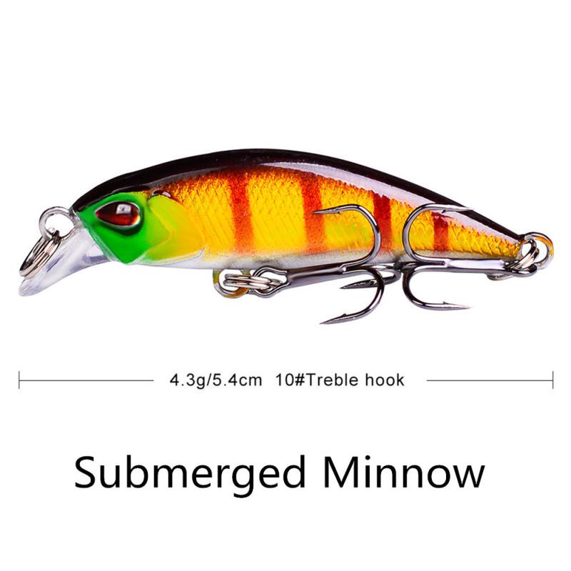 Sinking Fishing Lures Artificial Fishing Lure River Minnow 4.3g 5.4cm Hard Bait