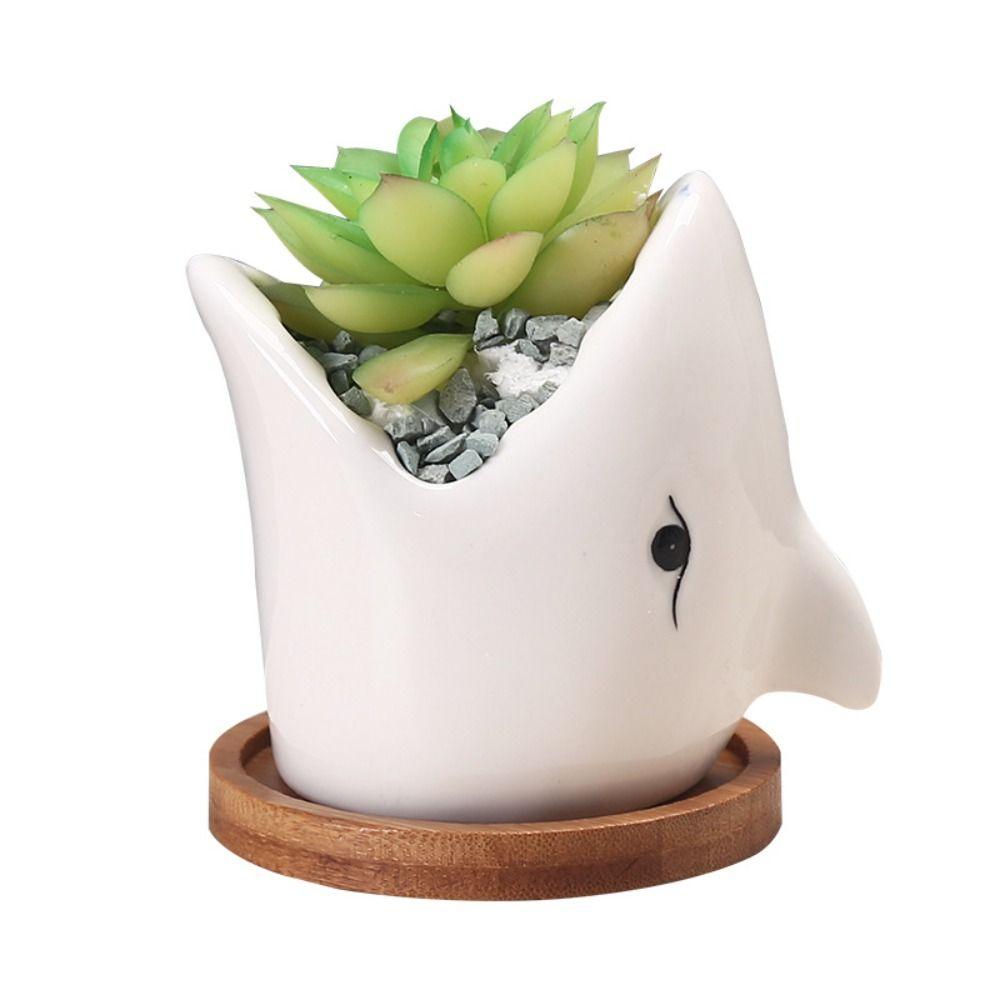 Ceramic Animal Vase Creative Hydroponic Flower Holder Plant Pot  Dried Flower