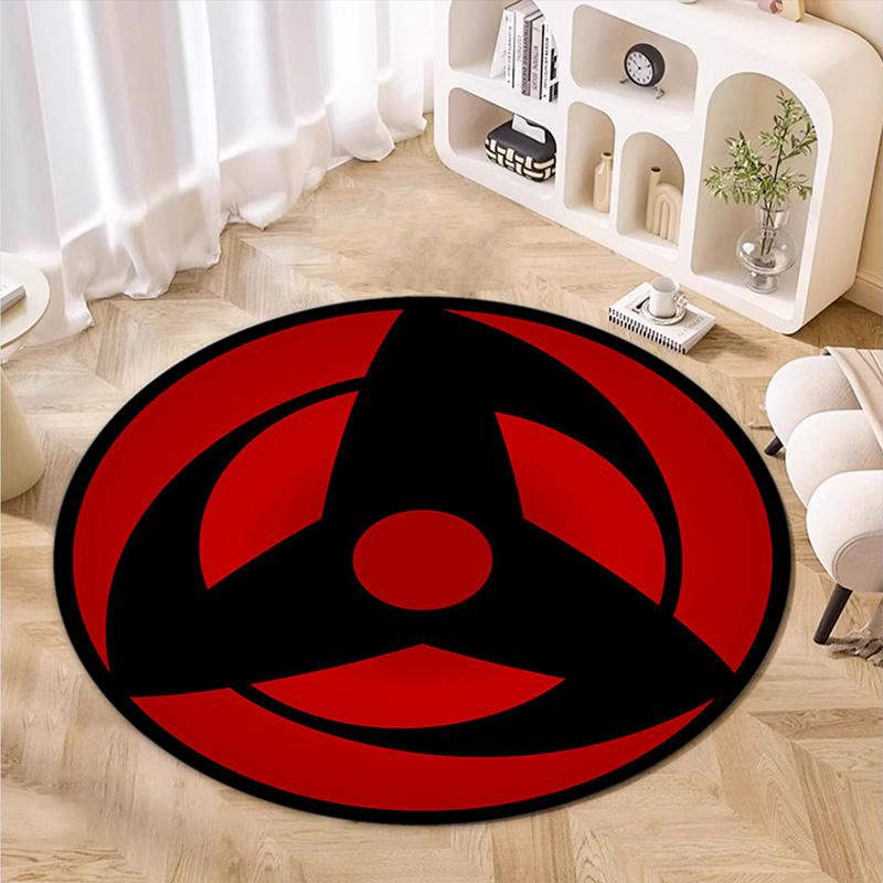 Famous cartoon NARUTO protagonist Uzumaki Naruto round carpet soft home decoration anti-slip door mat outdoor picnic mat carpet M2