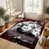 Personalized Crystal Velvet Carpet,Lady Gaga Custom Printed Name, Plush Area Rug For Home Indoor Decor