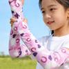Mangas de Brazo para Correr en Verano Niños Puño Ajustable Protección UV Cubrebrazos Parasol Seda de Hielo Protección Solar Exterior Mangas de Brazo