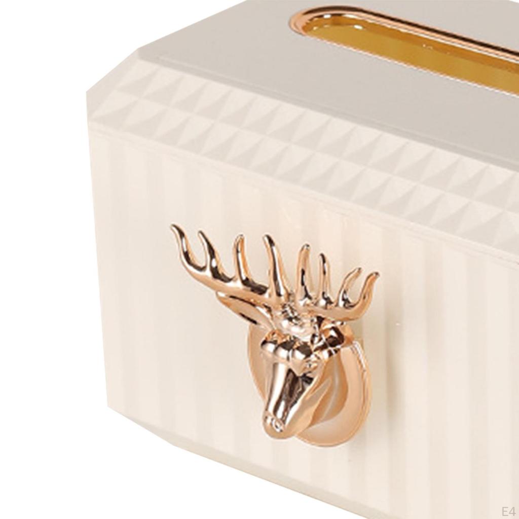 Chic Deer Head Tissue Box Organizer for Home and Office Decor