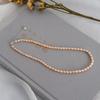 3 4Mm Mini Natural Freshwater Pearl Necklaces Nuptial Wedding Occasion For Women  Sterling Tone JewelryTrendy Necklaces
