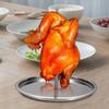 Detachable Vertical Skewer Stand Stainless Steel Chicken Roasting Rack Steak