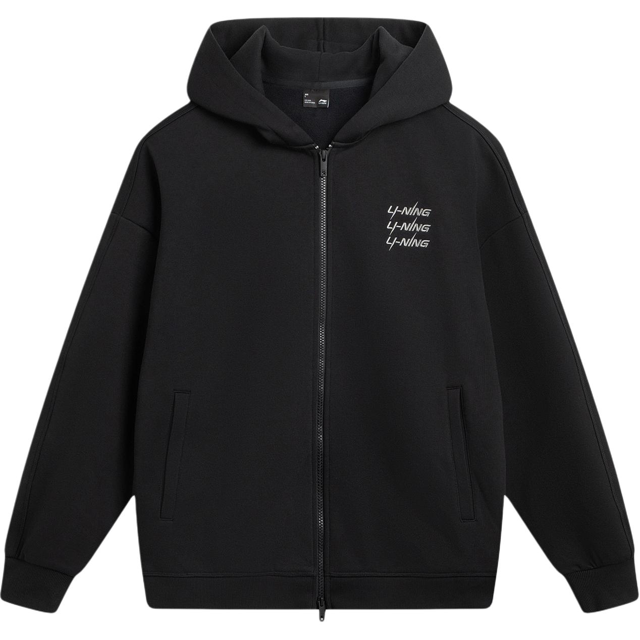 

Li Ning Серия Спортивный Стиль Жизни Повседневная Мода Простой Универсальный Буква Удобный Свободный Флис Теплая Толстовка с Капюшоном Спортивная Куртка Унисекс AWDVC61-4 XXL