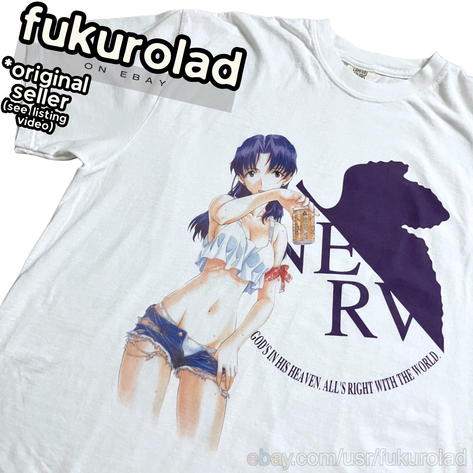Misato Katsuragi Evangelion UNISEX Anime t-shirt - high quality print M