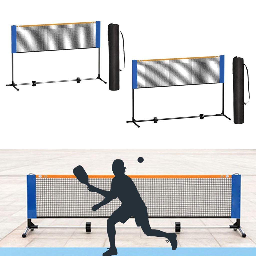 Portable Badminton Net Set Easy Setup Sport for Yard Backyard Game Beach Stainless Steel