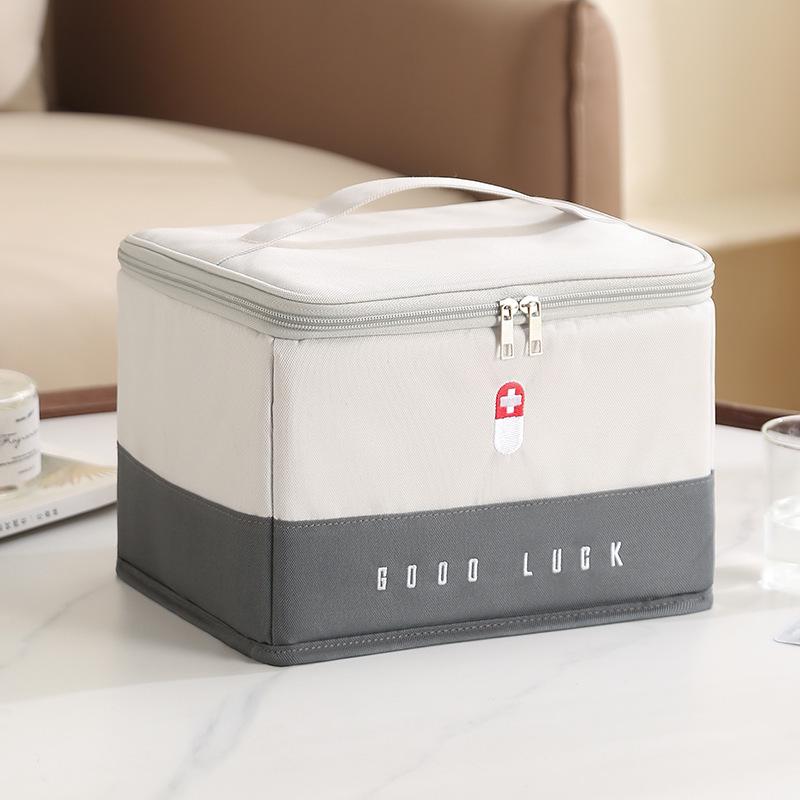 Compact Portable Medical Travel Bag: Home Emergency Medicine Storage