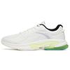 Cushioning Slip Resistant Abrasion Resistant Breathable Low Top Running Shoes Men's White Gray Green 112125502-4