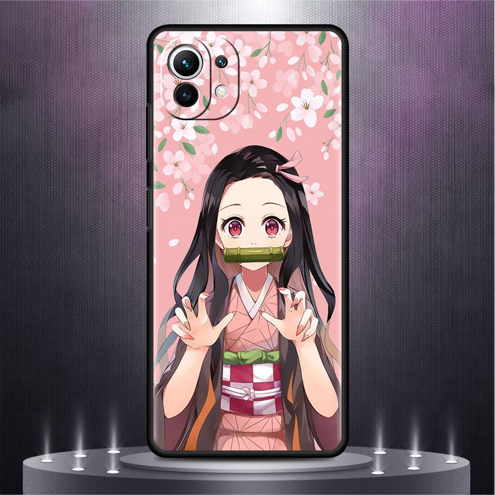 Anime Demon Slayer Cute LOVELY Case For Xiaomi Mi Poco X3 NFC M4 M3 Pro F3 GT F1 11 Lite Note 10 11T 10T 9T Soft Phone Cover