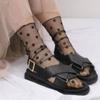 Sexy Women Lace Socks Sweet Fishnet Socks Fashion Transparent Thin Socks  Ladies
