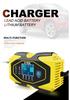 E-FAST Smart Charger for Lithium & Lead-Acid Batteries with Current & Voltage Display for Cars & Motorcycles