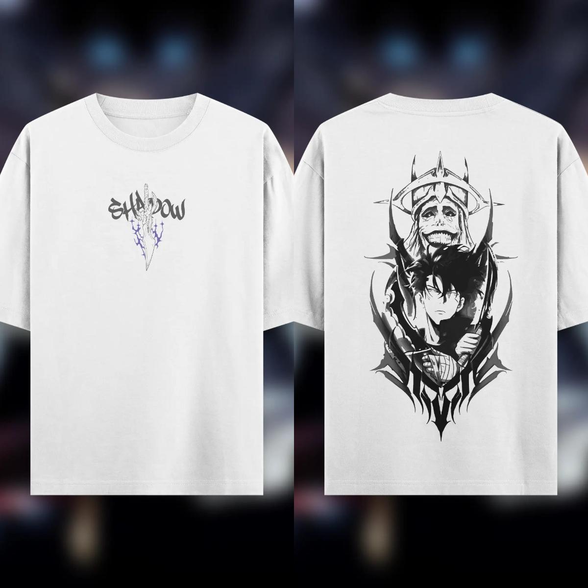 

Летние мужские футболки Бестселлер Дышащий хлопок Аниме Solo Leveling Оверсайз Y2k Футболка с коротким рукавом Винтажная мужская футболка Подарок для фанатов S