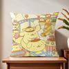 Kawaii P-pom anime P-purin cushion cover For Pillow Printing Sofa Decoration Home Car Room Coffee Shop Office Nordic Simplicity