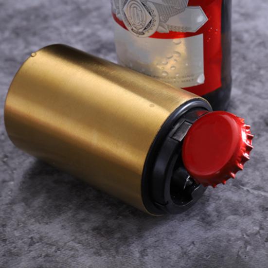 Automatic Beer Bottle Opener Magnetic Stainless Steel Push-pull Bottle Opener Portable Bar Tools for Home Picnic Camping