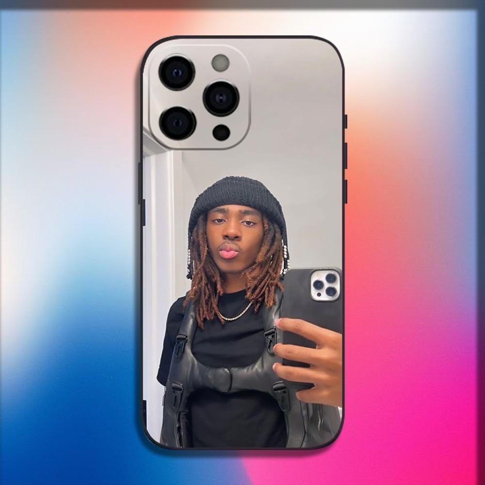 Rapper R-Rich Amiri Phone Case For iPhone 16,15,14,13,12,11,Pro,X,XS,Max,XR,Plus,Mini Soft Black Cover