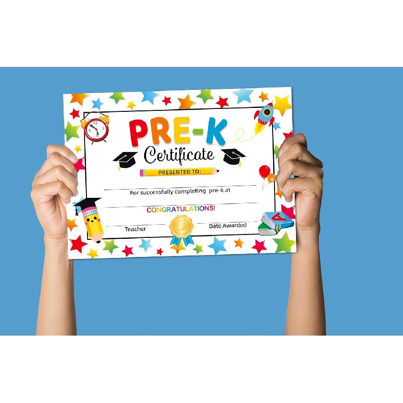 PRE-K Graduation Diploma 2025, Preschool Graduation Award Certificate 2025, Preschool End of School Year Certificate, BYJZ Preschool Graduation