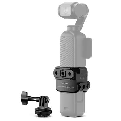 NEEWER AC009 PRO Cage pour Appareil Photo Adaptateur pour Caméra d'Action Compatible avec Osmo Pocket 3 Action Magnétique Alliage d'Aluminium Stabilisateur Vidéo avec Vis et Support Froid