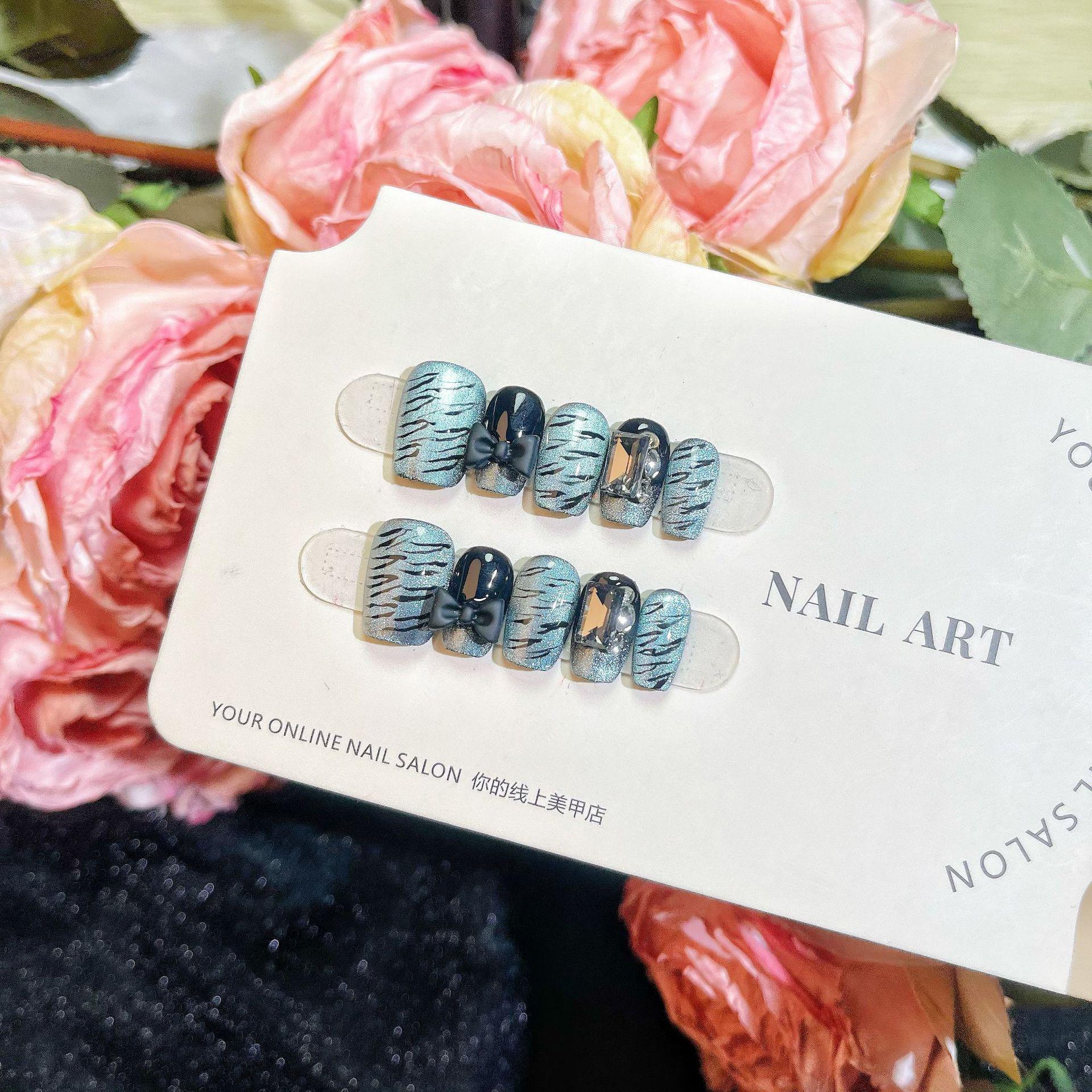 

Патчи для французского маникюра «Кошачий глаз» с леопардовым принтом – Расписанные вручную, Полупрозрачные, Дизайн «Цветовой блок» Medium