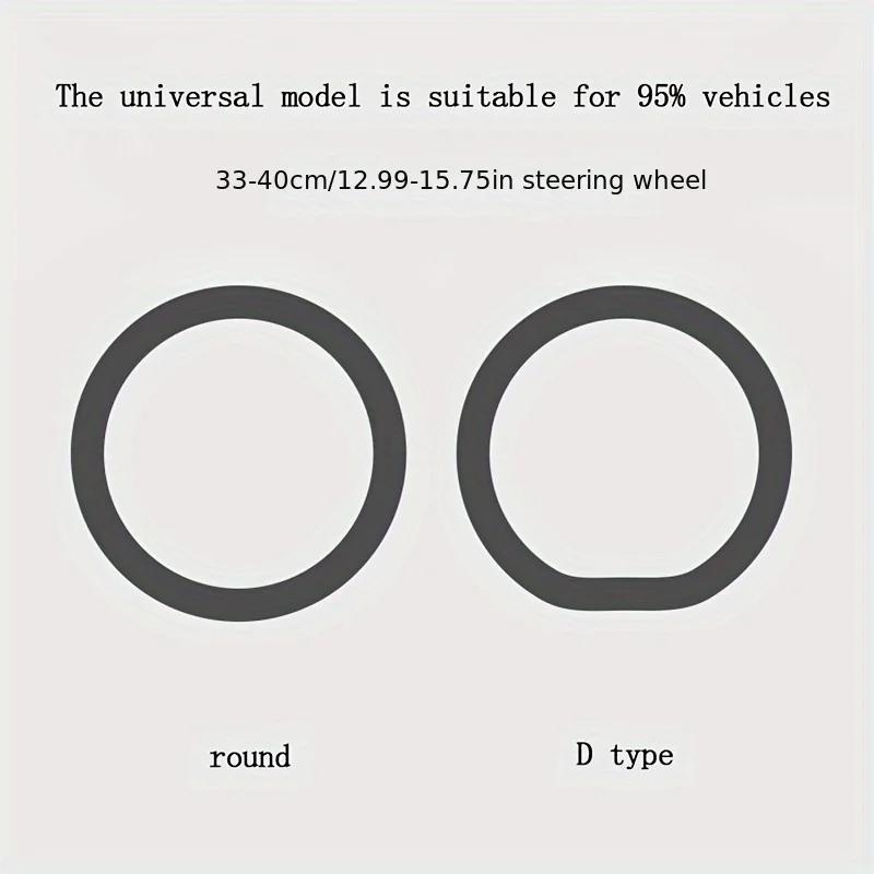 Coprivolante Antiscivolo Ultra-sottile per Auto, Coprivolante in Silicone, Coprivolante Universale