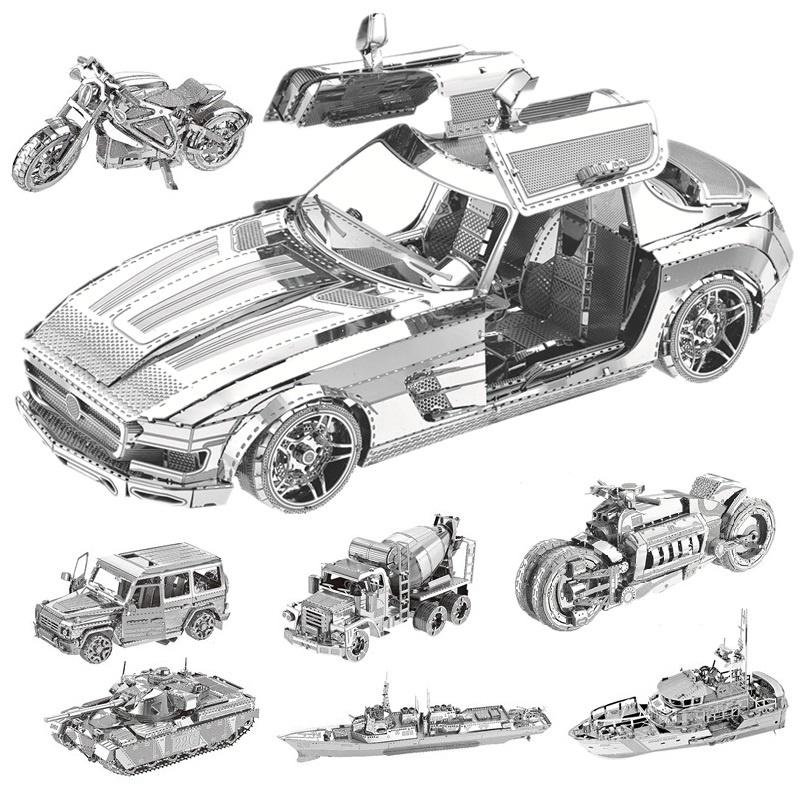 Kit Puzzle 3D In Metallo - Moto Da Assemblaggio - Modello Fai Da Te Per Adulti