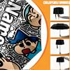 Custom Name Personalized Cartoon comics Print Umbrella, Auto Open Close, 8‑Rib Sturdy Frame, Commute Camping Hiking Use, Birthday Gift