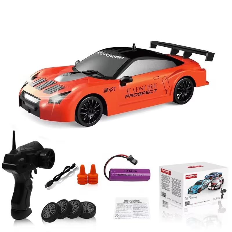 2.4G Cool High-Speed Drift Racing Car AE86 Model Remote Control Racing Car Four-Wheel Drive GTR Remote Control Car Boy Toy Gifts