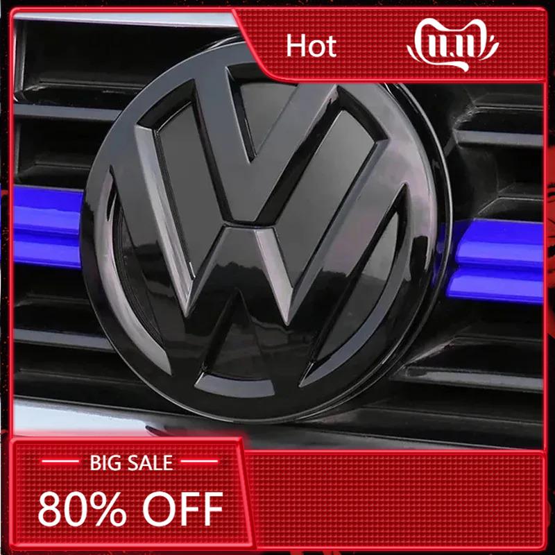 For VOLKSWAGEN VW 2Pcs Car Front Grill/Rear Emblem Lid Covers Logo Sticker For Volkswagen VW POLO Scirocco GOLF 5 6 7 8 MK5 MK6 colore nero opaco