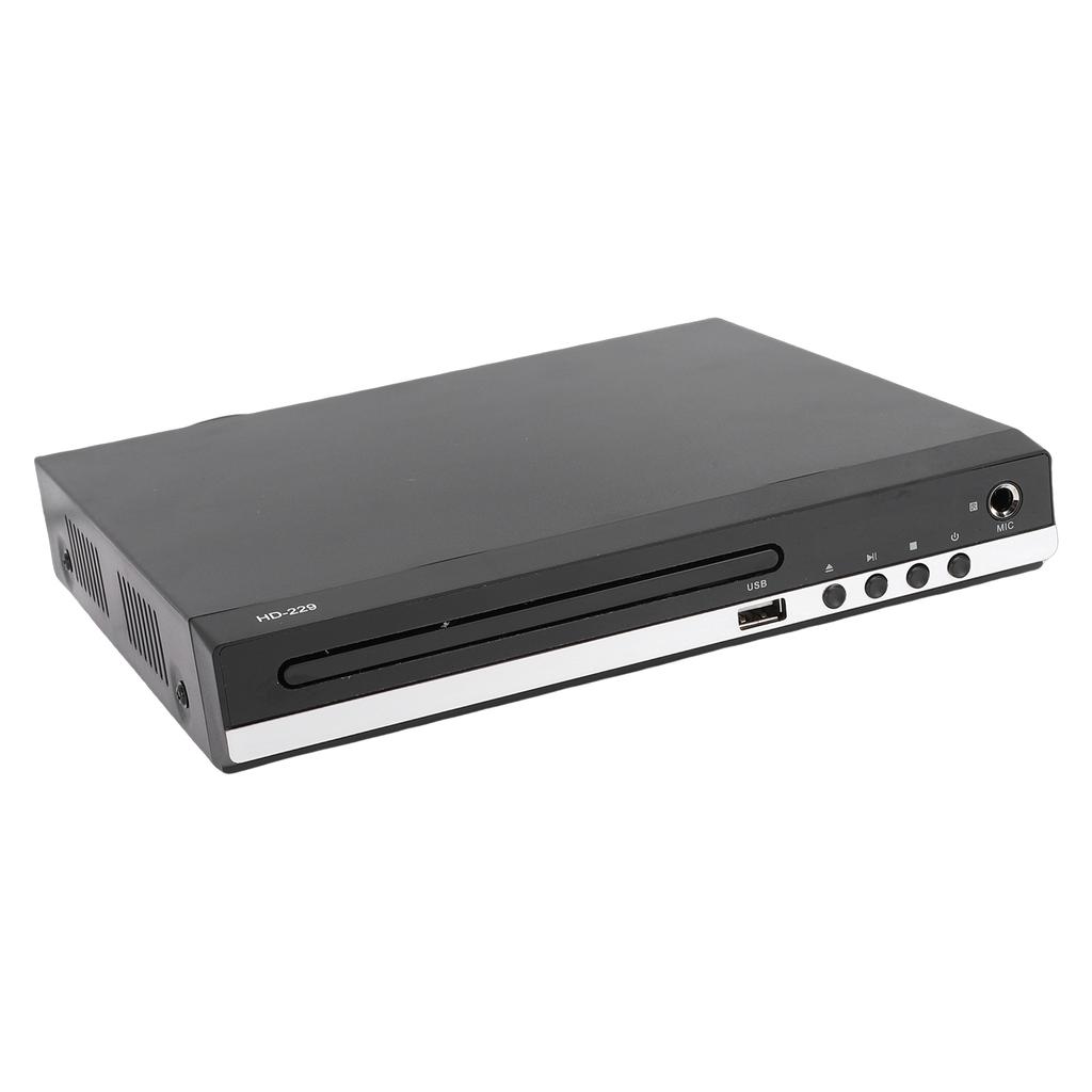 DVD Player 1080P HD Multimedia Interface All Region CD Player for TV Home Stereo with MP3 Playback Remote Control 6.5mm