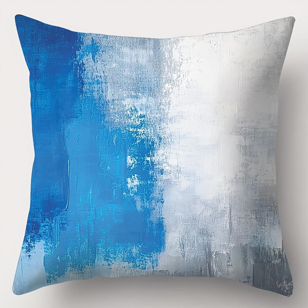 Abstract Art Pillowcase Blue and White designSuitable for Sofa Car Bedroom Decorative Cushion Cover Pillow Cover